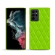Coque cuir Samsung Galaxy S22 Ultra - Vert fluo - Couture