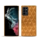 Coque cuir Samsung Galaxy S22 Ultra - Or Maïa - Couture
