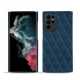 Samsung Galaxy S22 Ultra leather cover - Blu mediterran - Couture