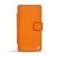 Lederschutzhülle Sony Xperia Z3 Compact  - Orange fluo