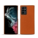 Custodia in pelle Samsung Galaxy S22 Ultra - Orange vibrant