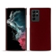 Custodia in pelle Samsung Galaxy S22 Ultra - Rouge Veggie
