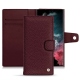 Funda de piel Samsung Galaxy S22 Ultra - Lie de vin ( Pantone 5115C ) 