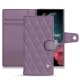 Capa em pele Samsung Galaxy S22 Ultra - Lilas - Couture ( Nappa - Pantone 2645U ) 