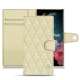 Capa em pele Samsung Galaxy S22 Ultra - Ivoire - Couture ( Sleek P C12 - White ) 