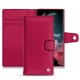 Housse cuir Samsung Galaxy S22 Ultra - Rose fluo