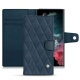Housse cuir Samsung Galaxy S22 Ultra - Jean vintage - Couture