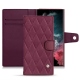 Capa em pele Samsung Galaxy S22 Ultra - Prune vintage - Couture