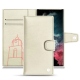 Housse cuir Samsung Galaxy S22 Ultra - Blanc escumo