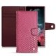 Samsung Galaxy S22 Ultra leather case - Serpent ciclamino