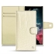 Housse cuir Samsung Galaxy S22 Ultra - Crocodile milk