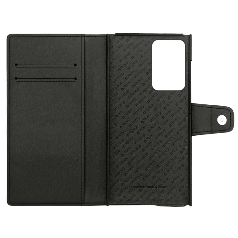 galaxy s22 ultra leather cover black