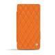 Custodia in pelle Sony Xperia Z3 Compact  - Orange - Couture ( Nappa - Pantone 1495U ) 