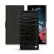 Lederschutzhülle Samsung Galaxy S22 Ultra - Crocodile nero