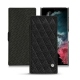 Housse cuir Samsung Galaxy S22 Ultra - Ebène - Couture ( Sleek P C12 - Black ) 