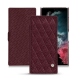 Funda de piel Samsung Galaxy S22 Ultra - Lie de vin - Couture ( Pantone 5115C ) 