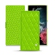 Capa em pele Samsung Galaxy S22 Ultra - Vert fluo - Couture