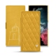 Lederschutzhülle Samsung Galaxy S22 Ultra - Jaune soulèu - Couture