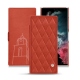 가죽 커버 Samsung Galaxy S22 Ultra - Arange clouquié - Couture