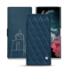 Custodia in pelle Samsung Galaxy S22 Ultra - Blu mediterran - Couture