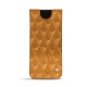 Samsung Galaxy S22 leather pouch - Or Maïa - Couture