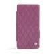 Custodia in pelle Sony Xperia Z3 Compact  - Prune vintage - Couture