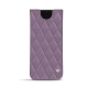Lederschutzhülle Samsung Galaxy S22 Ultra - Lilas - Couture ( Nappa - Pantone #b9a3e3 ) 