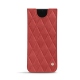 Samsung Galaxy S22 Ultra leather pouch - Cerise vintage - Couture