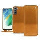 Funda de piel Samsung Galaxy S21 FE - Or Maïa ( Pantone 871C ) 