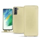 Housse cuir Samsung Galaxy S21 FE - Beige ( Nappa - Pantone 7502C ) 