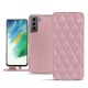 Funda de piel Samsung Galaxy S21 FE - Rose - Couture ( Nappa - Pantone 2365C ) 