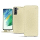 Funda de piel Samsung Galaxy S21 FE - Ivoire ( Sleek P C12 - White ) 