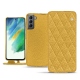 Samsung Galaxy S21 FE leather case - Mimosa - Couture ( Pantone 141C ) 