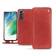 Funda de piel Samsung Galaxy S21 FE - Cerise vintage ( Pantone 185C ) 