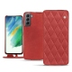 Custodia in pelle Samsung Galaxy S21 FE - Cerise vintage - Couture