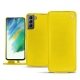Capa em pele Samsung Galaxy S21 FE - Jaune fluo