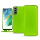 Custodia in pelle Samsung Galaxy S21 FE - Vert fluo