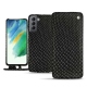 Samsung Galaxy S21 FE leather case - Serpent nero