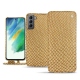 가죽 커버 Samsung Galaxy S21 FE - Serpent sabbia