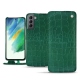 Lederschutzhülle Samsung Galaxy S21 FE - Crocodile pino
