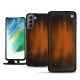 Housse cuir Samsung Galaxy S21 FE - Marron Patine