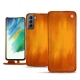 Capa em pele Samsung Galaxy S21 FE - Orange Patine