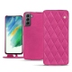 Housse cuir Samsung Galaxy S21 FE - Rose BB - Couture
