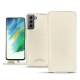 Lederschutzhülle Samsung Galaxy S21 FE - Blanc PU