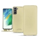 가죽 커버 Samsung Galaxy S21 FE - Beige PU