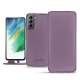 Samsung Galaxy S21 FE leather case - Lilas PU