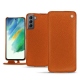 가죽 커버 Samsung Galaxy S21 FE - Orange vibrant