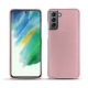 Samsung Galaxy S21 FE leather cover - Rose ( Nappa - Pantone 2365C ) 