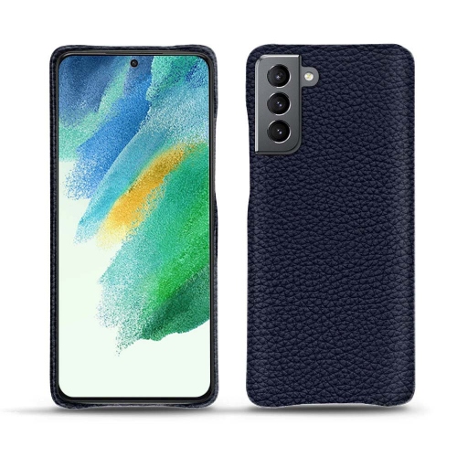 Uma mala de couro de qualidade para o Samsung Galaxy S21 FECobalt ( Pantone #2b253f ) 