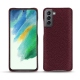Custodia in pelle Samsung Galaxy S21 FE - Lie de vin ( Pantone 5115C ) 